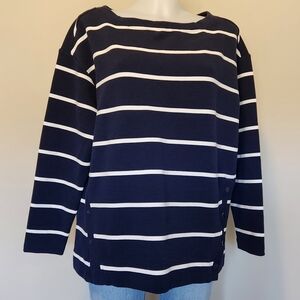 Lou & Grey Midnight Blue Striped Tunic